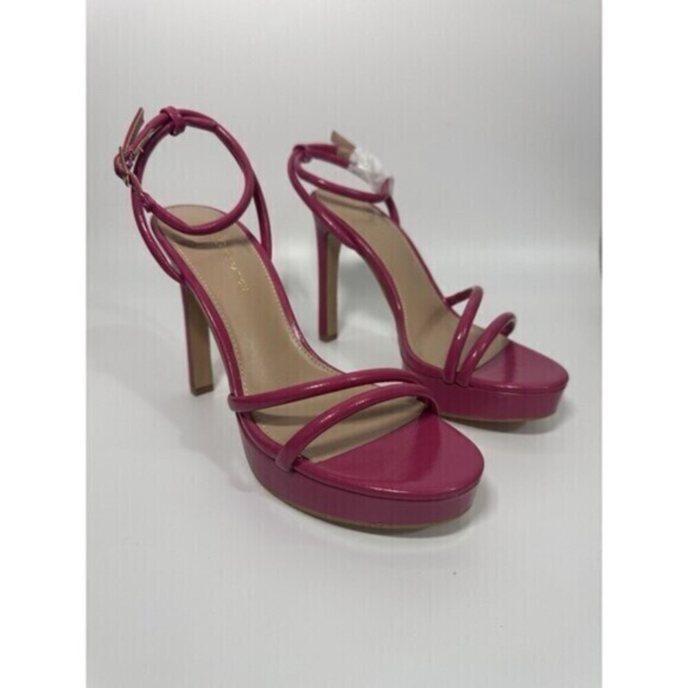 New BCBG KENDI VIVA STRAPPY PINK WOMEN'S HEELS Size 7